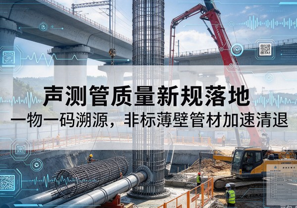广安声测管质量新规落地，一物一码溯源，非标薄壁管材加速清退
