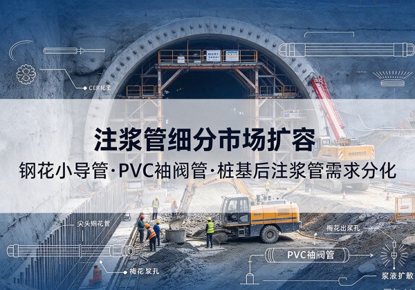 广安注浆管细分市场扩容，隧道钢花小导管、PVC 袖阀管、桩基后注浆管需求分化